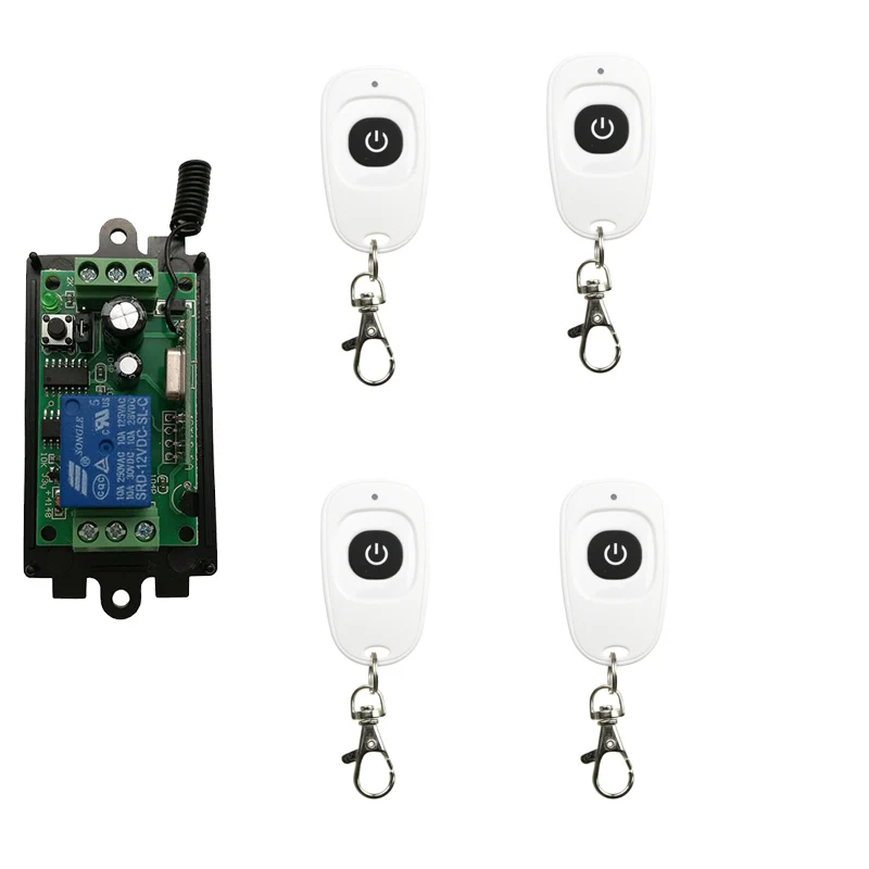 DC 9V 12V 24V 1 CH 1CH RF Wireless переключатель системы дистанционного управления передатчик +
