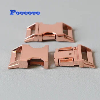 

200pcs/lot Metal hardware release buckle 25mm webbing for paracord dog collar clip clasp buckle snap hook DIY sewing accessories