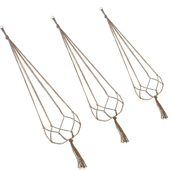 

3PCS Vintage Style Plant Hangers Delicate Wall Hanging Planters for Decor Use