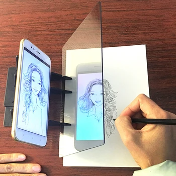 

CHIPAL Tracing Drawing Board Light Box Waterproof Tablet Mirror Reflection Dimming Graphic Art Copy Board Pad for iphone Phone