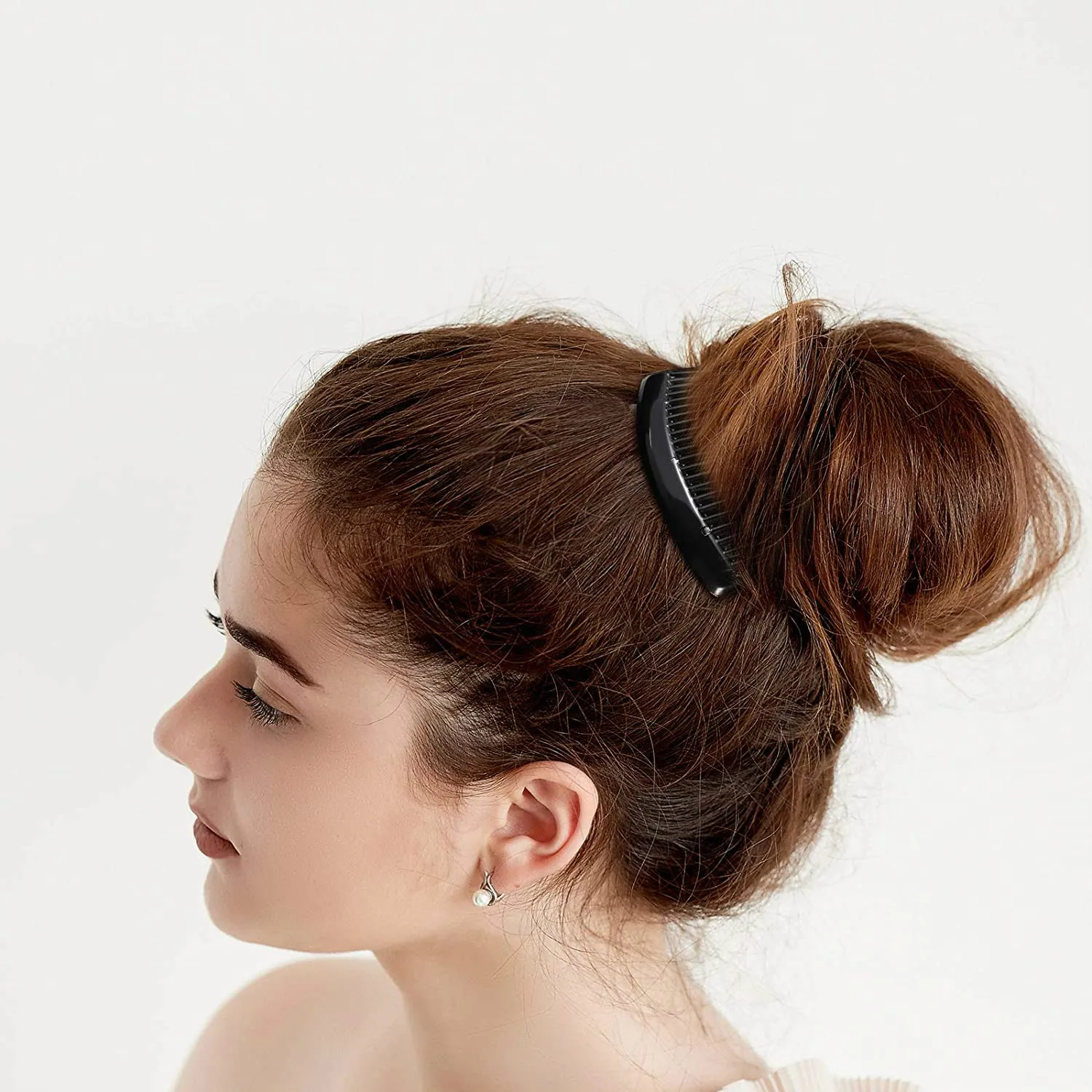 1PCS Insert Comb Bridal Veil Combs Plastic Side Hair Twist Comb