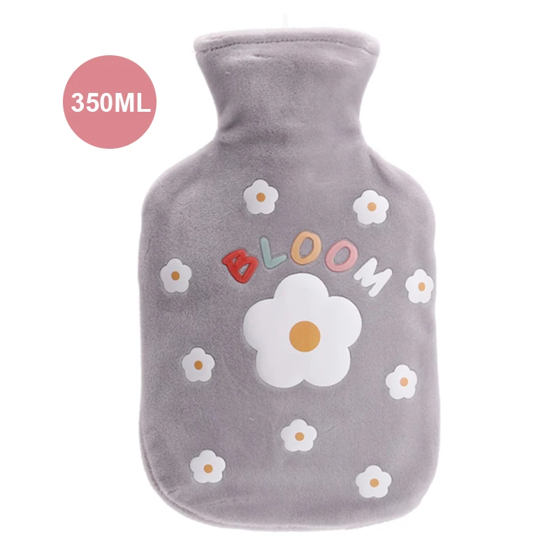 06 Thicken 350ML 350-1000 мл бутылка для горячей воды с фруктовым принтом, с крышкой, высокая плотность, ручная грелка, карманный нагреватель, утолщенная резиновая сумка для горячей воды, портативная - Цвет: 06 Thicken 350ML