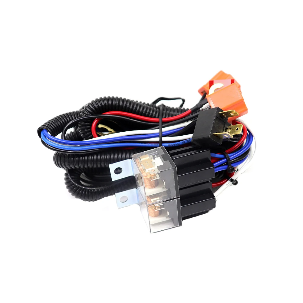 12V Relay Kit Universal For Headlight Ceramic Socket With Fuse Brighten