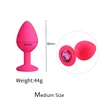 Size Pink diamond silicone pink anal plug