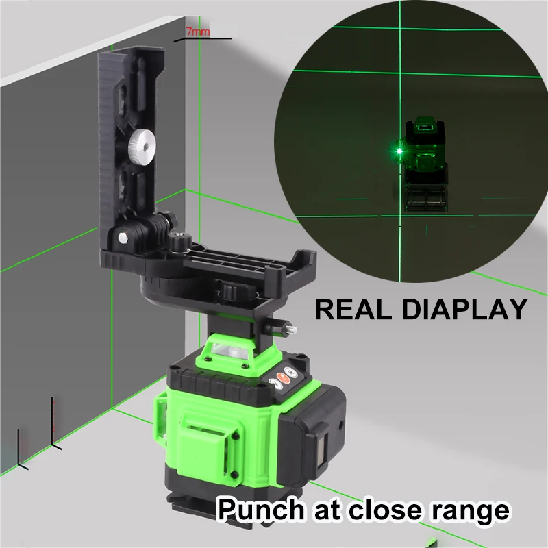 4D 16 зеленых линий лазерный уровень штатив самонивелирующийся 360 горизонтальный и вертикальный крест Высокая точность открытый Мощный лазерный луч