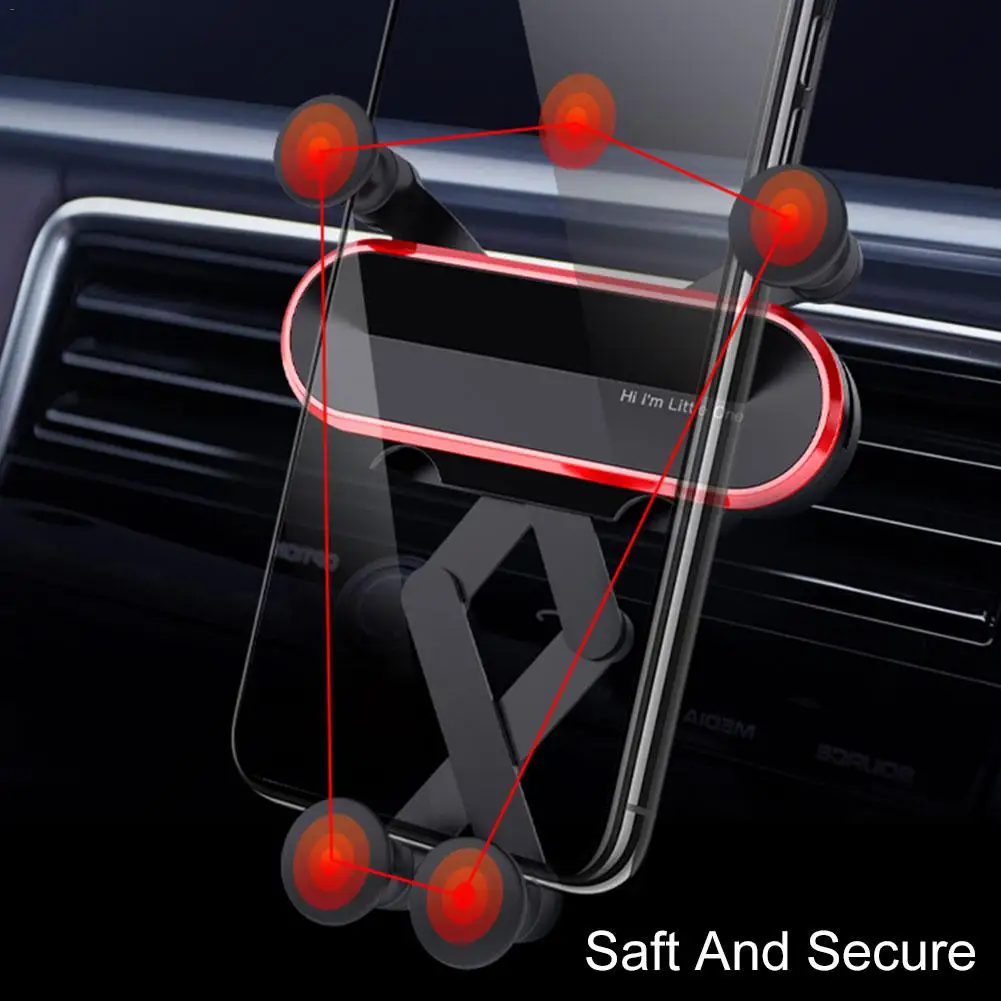 Маленький Универсальный гравитационный Автомобильный держатель для телефона Вентиляционное крепление без магнитного мобильного Подставка для телефона для IPhone samsung Xiaomi htc