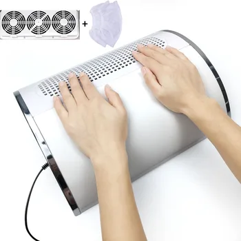 

Powerful Nail Dust Suction Collector with 3 Fan Vacuum Cleaner Manicure Tools with 2 Dust Collecting Bags Nail Salon Equipment
