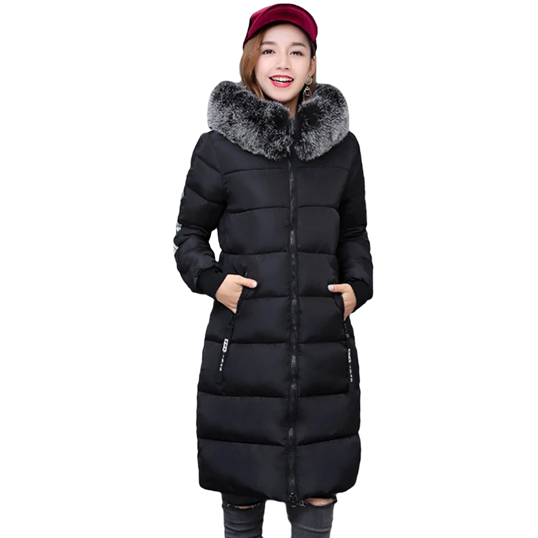 

Women Coat WoMen Autumn And Winter Korean Version Of The Large Fur Collar Slim Large Size Camouflage Cotton Coat Fashion Pop