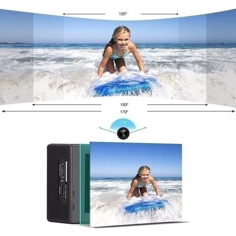 Спортивная 4K экшн-камера 1080P wifi 30m Водонепроницаемая профессиональная камера для фото go pro шлем для подводного спорта камера для серфинга