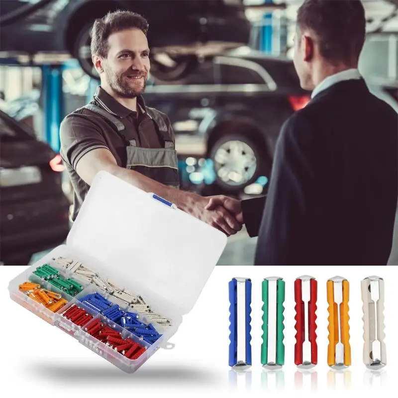 

200pcs 5 Sizes Ceramic Continental Fuses Automotive Torpedo Bullet Fuse 5/8/10/16/25AMP Assorted Classic Car Auto Fuse Kit