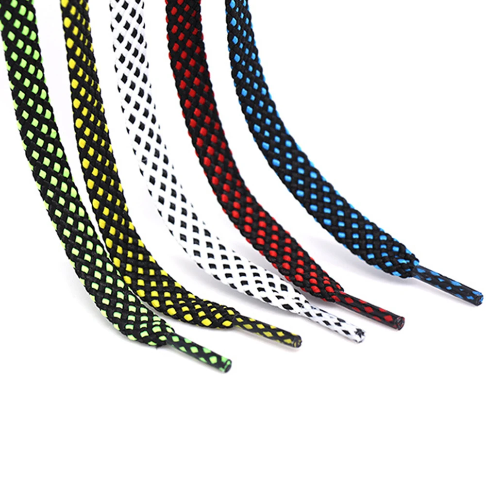 1 пара 120 см прочные двухцветные плоские шнурки для полукедов унисекс повседневные женские мужские ботинки со шнурками мотки веревки шнурки