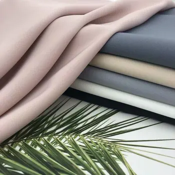 

150x100cm Pure Color Summer Thin Opaque Micro-elastic High-end Casual Pants Wide-leg Pants Clothing Skirts Pants Dresses Fabrics