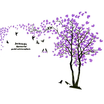 

3D Tree Wall Art Wall Stickers Removable Vinyl Decal Mural TV Background Home Decor DTT88