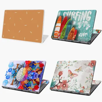 

Seamless background simple bird feather gender neutral baby pattern laptop sticker skin for MacBook HP Acer Dell ASUS Lenovo