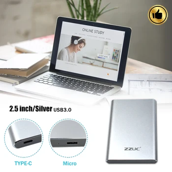 

USB3.0 HDD Case 2.5 Inch Aluminum Alloy External Enclosure For Win 7/8/10 USB3.0 HDD Case USB3.0 HDD Box HDD Case HDD Box