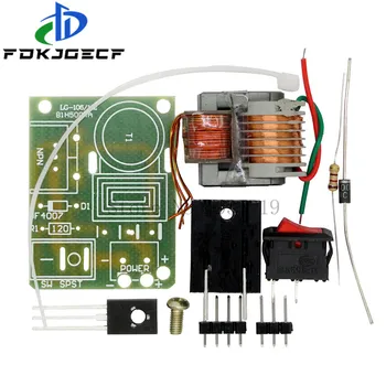 

15KV High Frequency DC High Voltage Arc Ignition Generator Inverter Boost Step Up 18650 DIY Kit U Core Transformer Suite 3.7V