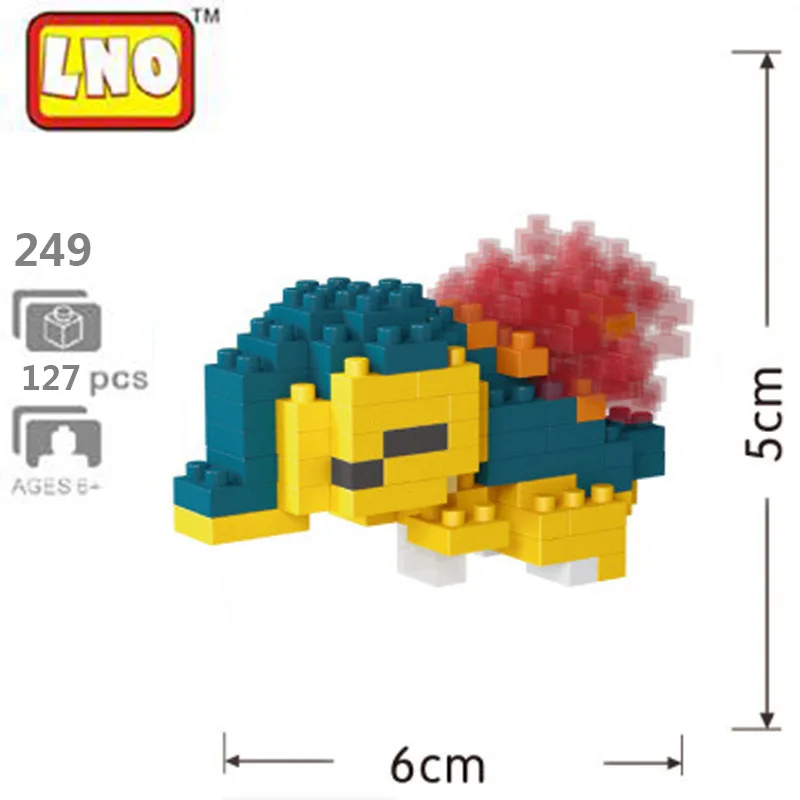 Аниме Pocket Monster Pikachu Blastoise Venusaur Charizard Gyarados животное DIY Мини строительство алмаз маленькие блоки игрушка без коробки - Цвет: 25