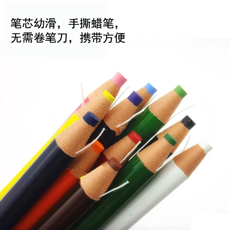 3 шт. Япония Mitsubishi Uni 7600 рулон бумажной промышленности масляные мелки карандаш Тип окружающей среды ручной разрыв 12 цветов на выбор
