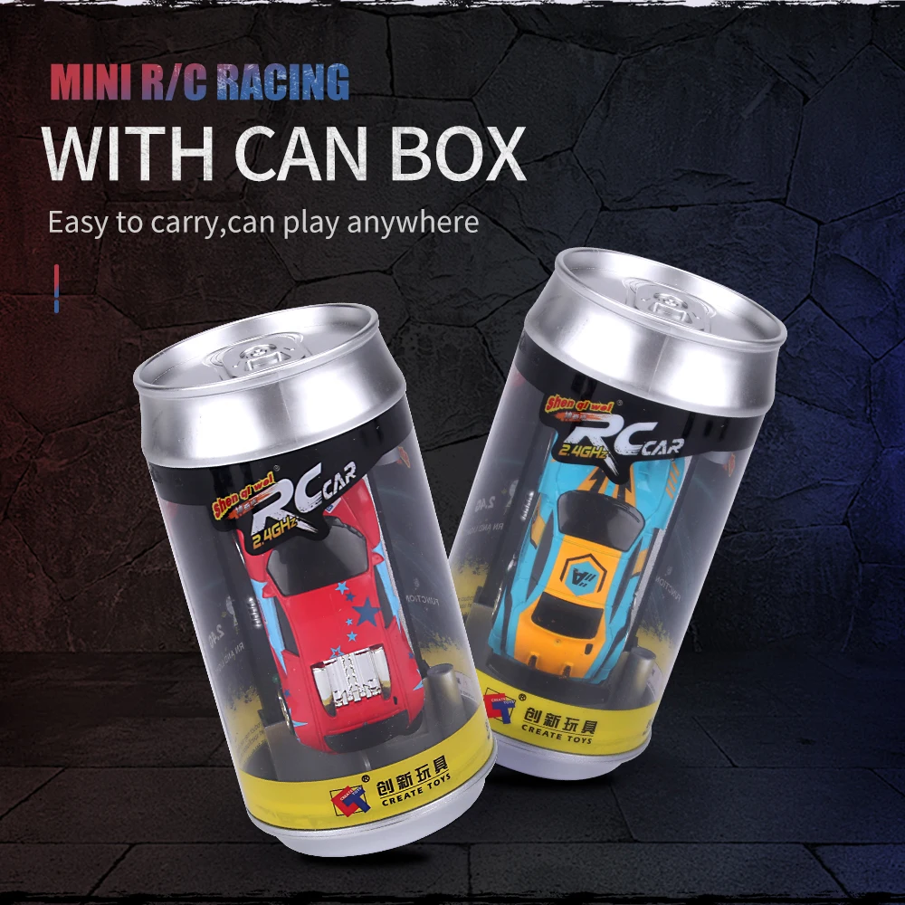 

Several People Play Together 2.4G 1/58 Mini RC Chargable Racing Car 2 Mode APP Remote Control Cola Can Box Vehicle with Light