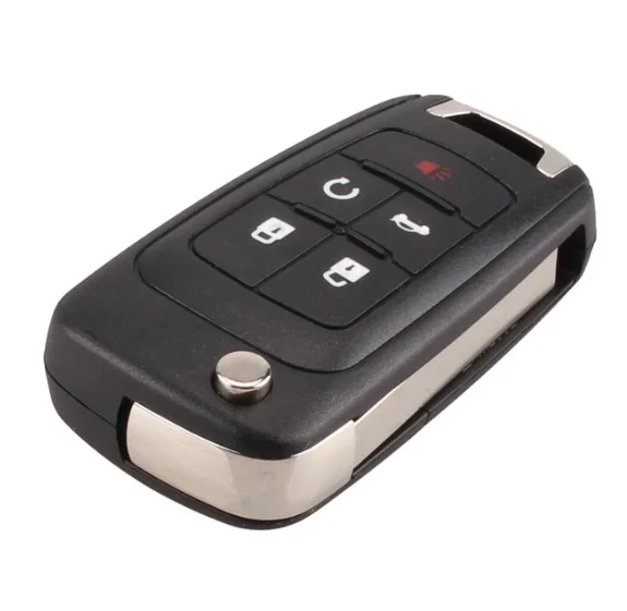 SPCFOR откидной Складной Дистанционный Автомобильный ключ для Chevrolet для Cruze Epica Lova Camaro Impala 2 3 4 5 Кнопка HU100 лезвие - Количество кнопок: 5 Кнопок