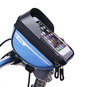 

B-SOUL Bike Frame Front Tube Bag Cycling Riding Bag Pannier Smartphone GPS Touch Screen Case Bike Bicycle Accessories