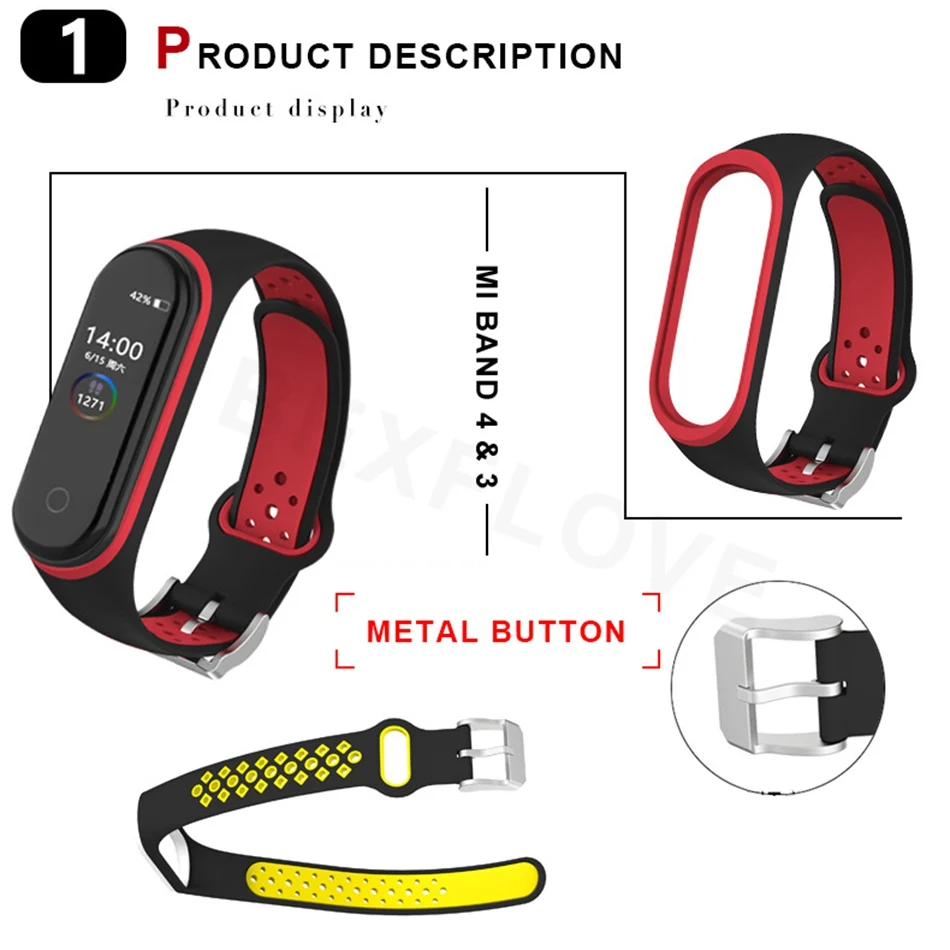 Браслет для xiaomi mi Band 3 4 ремешок для спортивных часов Силиконовый Браслет Для xiaomi mi band 4 3 Correa браслет mi band 4 3 ремешок