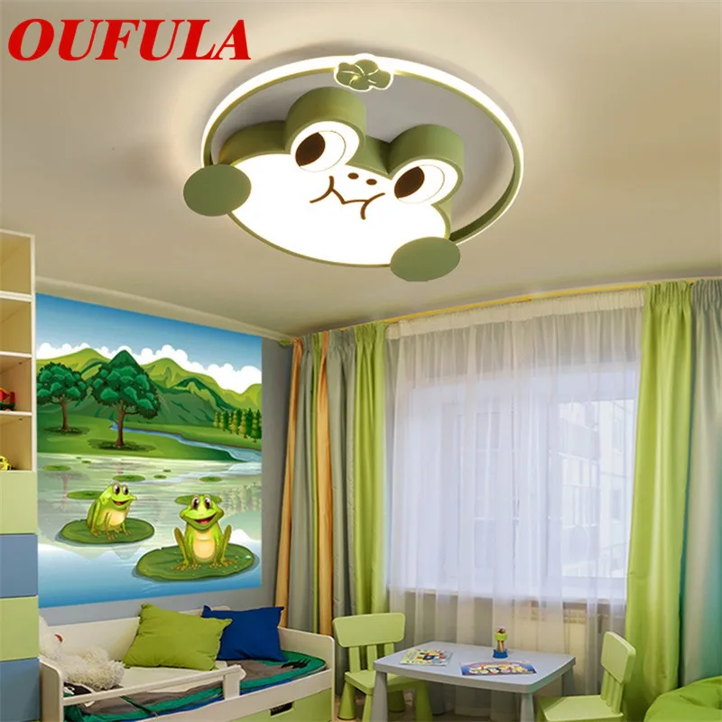 

DLMH Children's Ceiling Lamp 220V 110V Frog Modern Fashion Suitable For Children's Room Bedroom Kindergarten