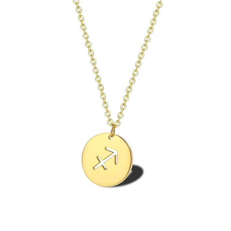 Polished Zodiac Sagittarius Necklace 