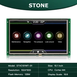 Alto/alto nível 7 Polegada 800*480/1024*600 tela de toque do módulo do lcd de hmi com software e placa do controlador para o uso industrial