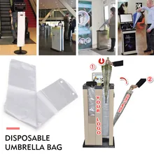 

Convenient Disposable Umbrella Cover No Leak Hotel Shop 100pcs Transparent Company Rain Day Waterproof Disposable Umbrella Bag