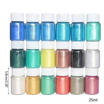 

30 Colors Glitter Powder Sequins DIY Handmade Epoxy Resin Dye Pigment Eyeshadow Cosmetic Making Supplies Slime Coloring