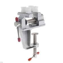 Мини тиски Инструмент алюминиевый небольшой хобби ювелира зажим на стол скамейка тиски