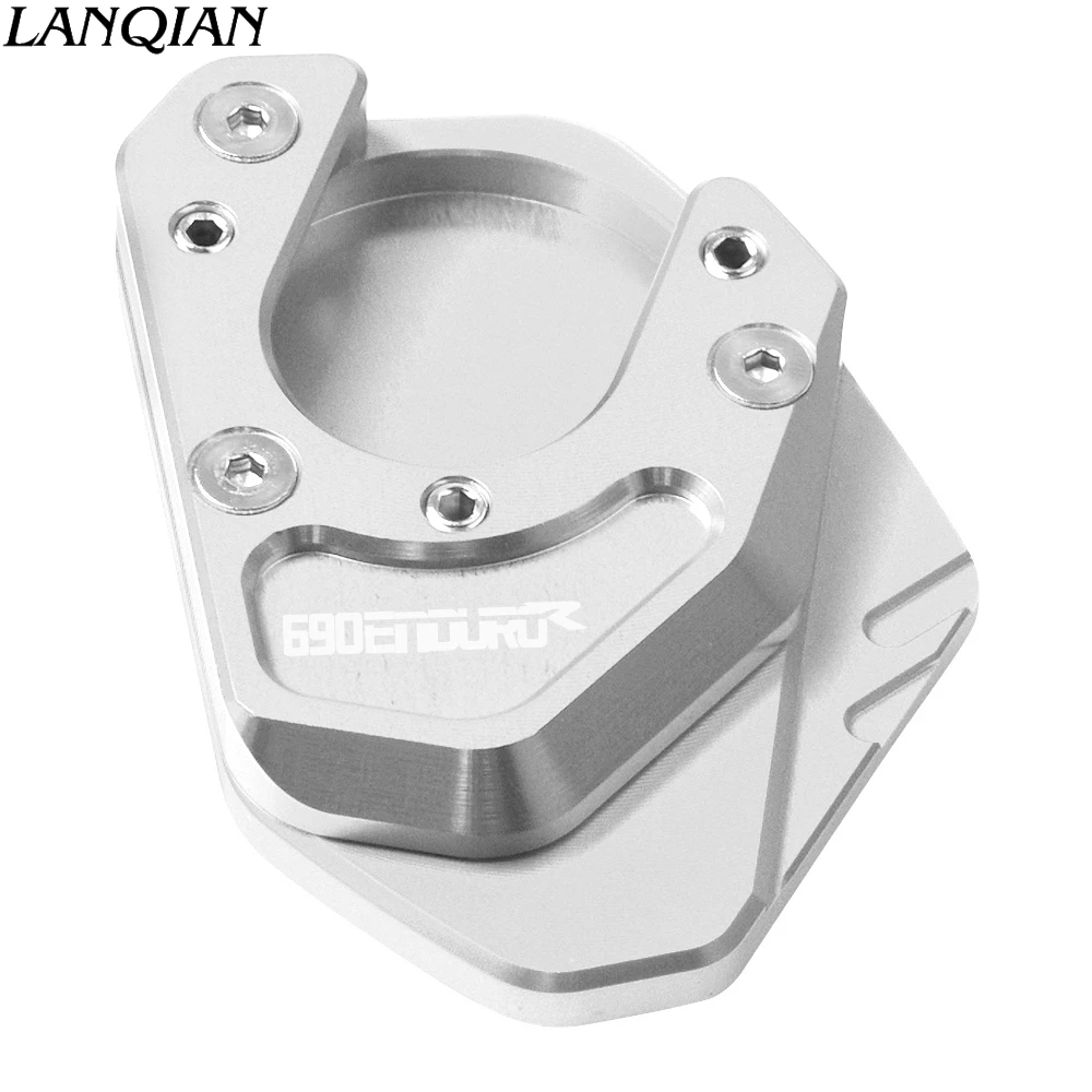 SLSL 690EnduroR logo Аксессуары для мотоциклов подставка сбоку Расширительная плата для KTM 690 Enduro R 690EnduroR 2009- duke - Цвет: SLSL 690EnduroR logo