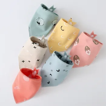 

Baby Bibs Cartoon Cotton Triangle Child Baberos Bandana Bibs Babador Dribble Bibs Newborn Slabber Absorbent Cloth