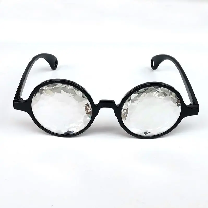 

Emazing Classic Round Kaleidoscope Glasses With Clear Kaleisocope Glass Lens