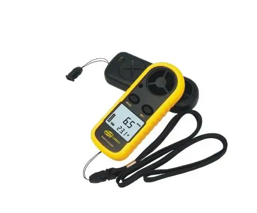

Free Shipping GM816 30m/s (65MPH) LCD Digital Hand-held Wind Speed Gauge Meter Measure Anemometer Thermometer