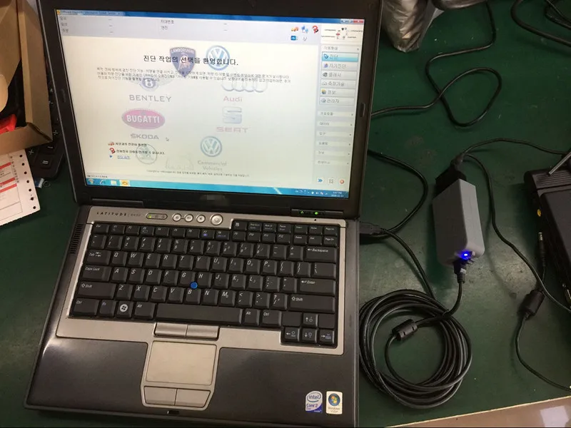 Ноутбук D630 с VAS5054 ODIS V5.13 keygen полный чип с OKI Авто OBD2 диагностический инструмент VAS5054A VAS 5054A считыватель кода сканер