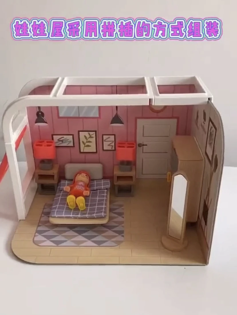 Ручная работа высокое качество кукольный дом DIY мебель модель Miniatura деревянный