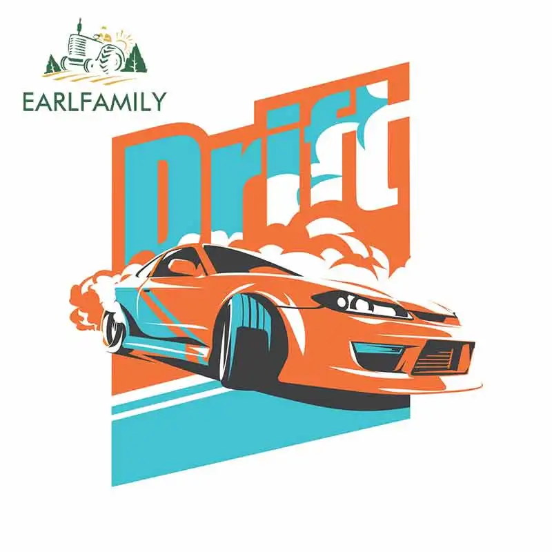EARLFAMILY 13 см x 12 6 Мультяшные дрифтерные автомобильные наклейки аксессуары заднее ветровое стекло гоночная