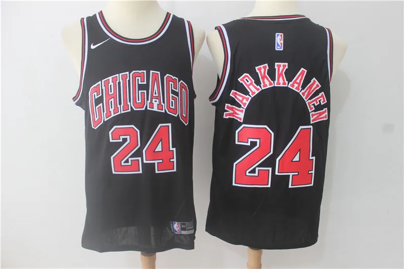 Баскетбольные Майки Chicago Zach LaVine LORI Markkanen для мужчин, красные, белые, черные, camiseta maillot BHR01 - Цвет: AS PICTURE