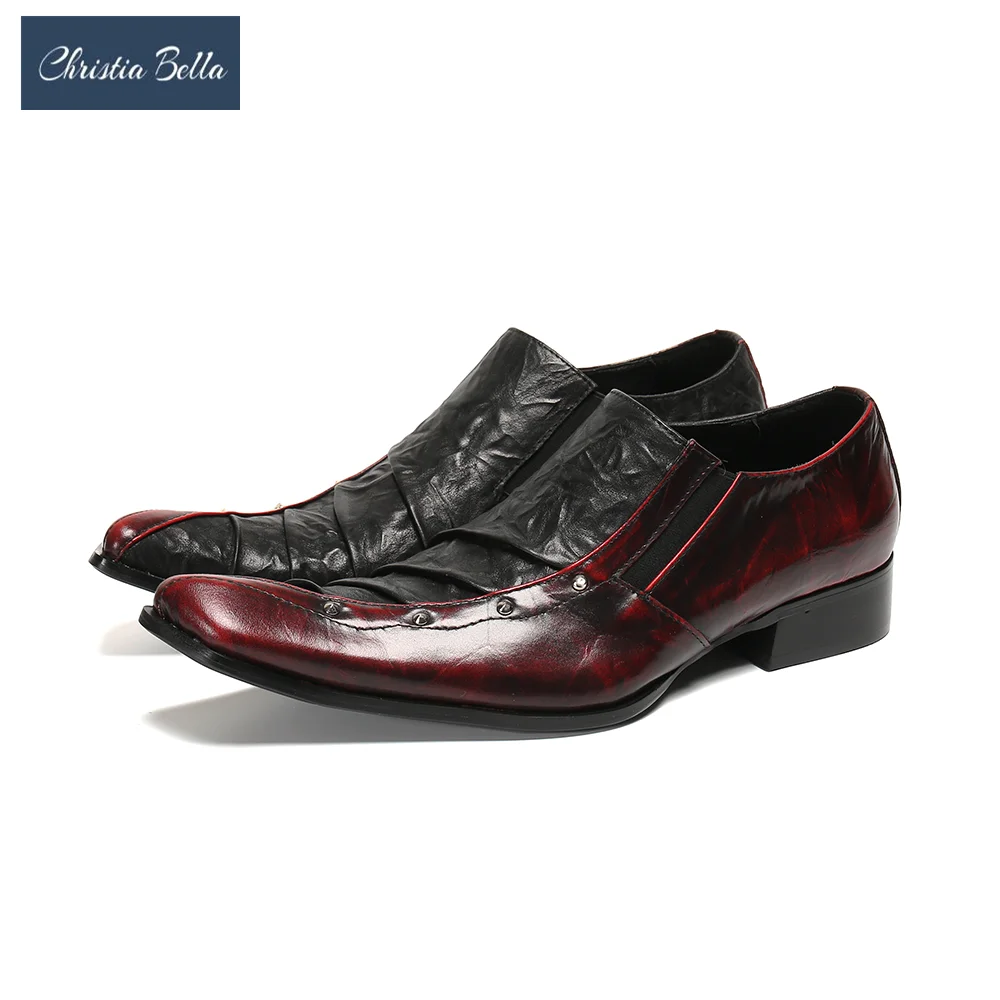 

Ботинки-Броги мужские из натуральной кожи, с острым носком