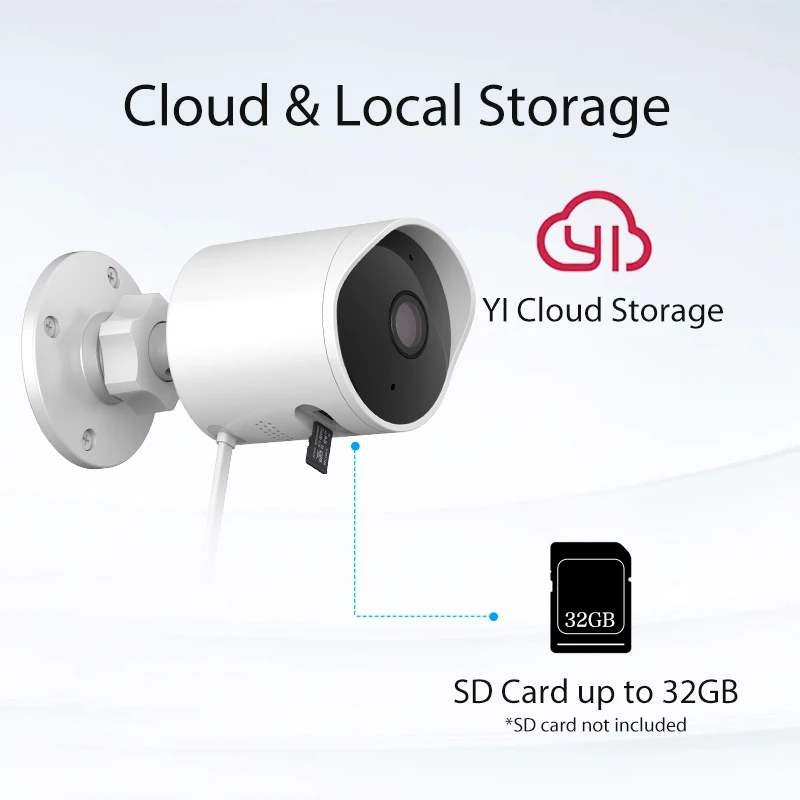  YI CCTV IP Camera Outdoor HD 1080P Waterproof Night Vision Wireless 2.4G Wifi Security Cam Surveill