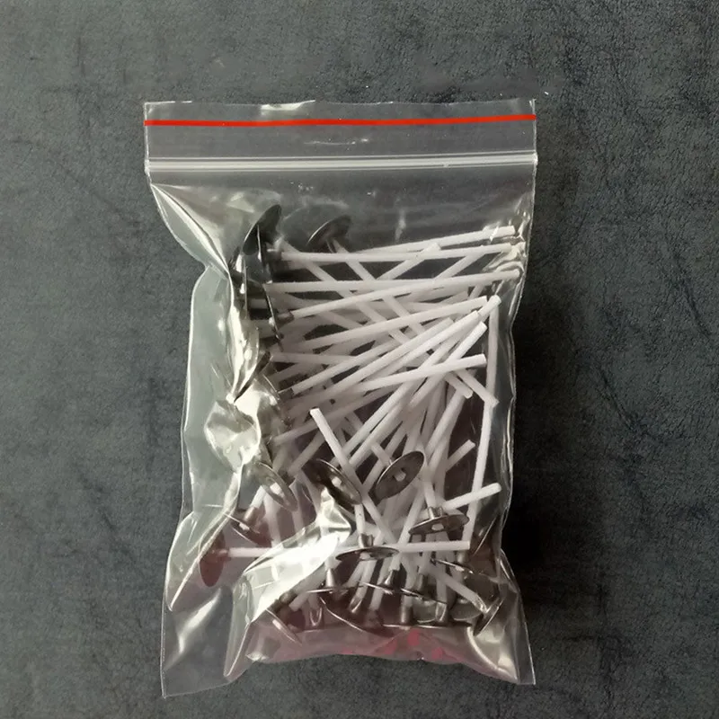 50pcs/bag Candle Wicks Thick DIY Handmade Candle Making Supplies Material Smokeless Lamp Core Thick Waxed Wicks Christmas