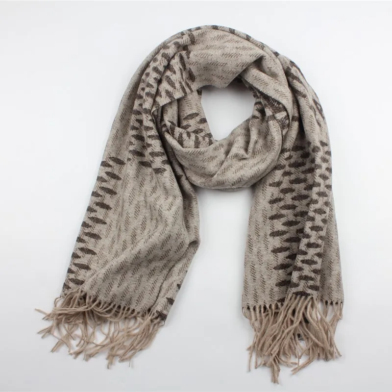 

Unisex 100% Wool Winter Thick Long Big Scarf Shawl Wrap Neckerchief 188X66cm 74"x26" HS017