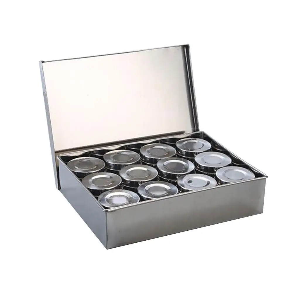 

High Quality Stainless Steel Container Moisture-proof Storage Tank Empty Spice Box For Kitchen Dining Table Restaurant Hotel