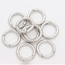 

10pcs/lot Silver Color Opening Loop Jump Rings Split Ring Connectors Clasps Dia 13mm 17mm for DIY Jewelry Making Findings