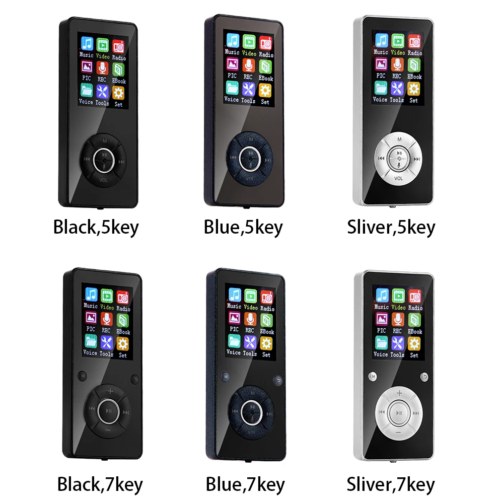 T4 Bluetooth TF карта СПОРТ без потерь цифровой MP3 плеер Музыка цветной экран подарок нескольких языков медиа портативный мини FM радио