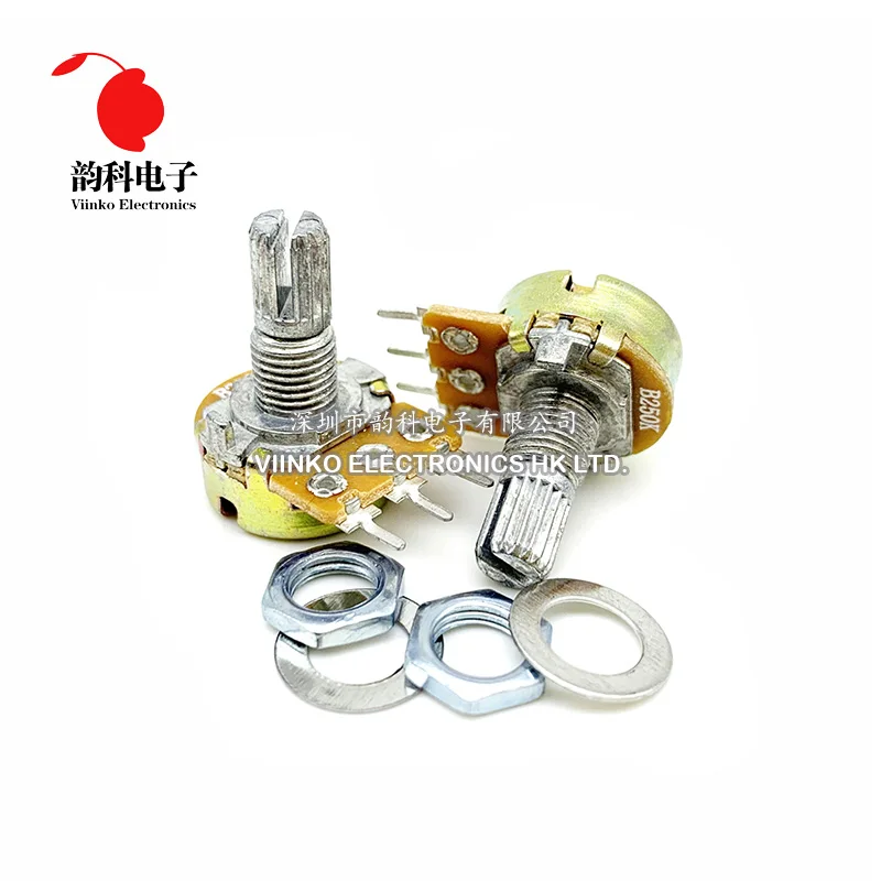 WH148 B1K B2K B5K B10K B20K B50K B100K B500K 3Pin 15mm Shaft Amplifier Single Potentiometer 1K 2K 5K 10K 50K 100K 500K 5pcs multiturn potentiometer linear potentiometer rotary potentiometer potentiometer kit trimmer potentiometer electronic components