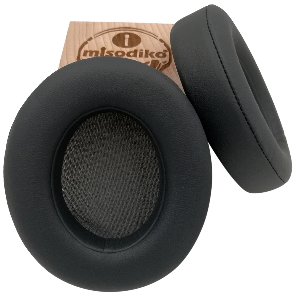 Misodiko Сменные подушечки для ушей из пены памяти, Кожаные подушечки для Beats Studio 3,0& 2,0 Проводные/беспроводные наушники B0500 B0501 - Цвет: Titanium