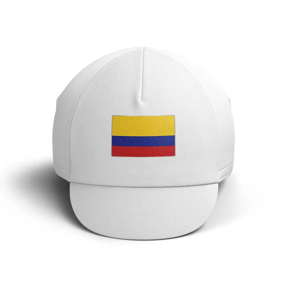 

Классические белые велосипедные шапки Colombia, профессиональная команда, дорожный велосипед, уличная велосипедная шапка унисекс